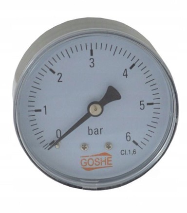 Manometar aksijalni 63 mm, 0-1 bar, 1/4"